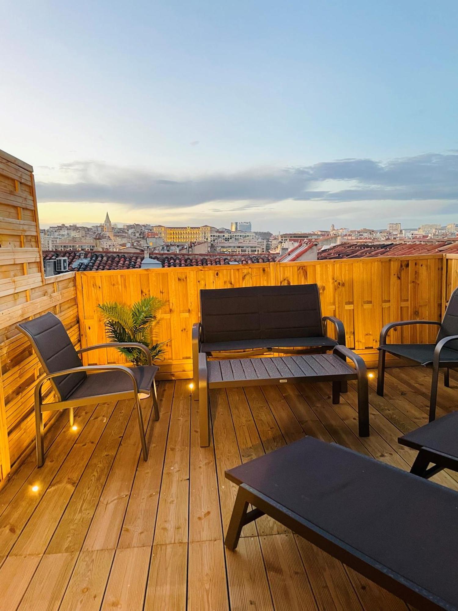 Honore - Rooftop Avec Vue - Appartement T3 Atypique Centre Ville Vieux Port Proche Opera 马赛 外观 照片