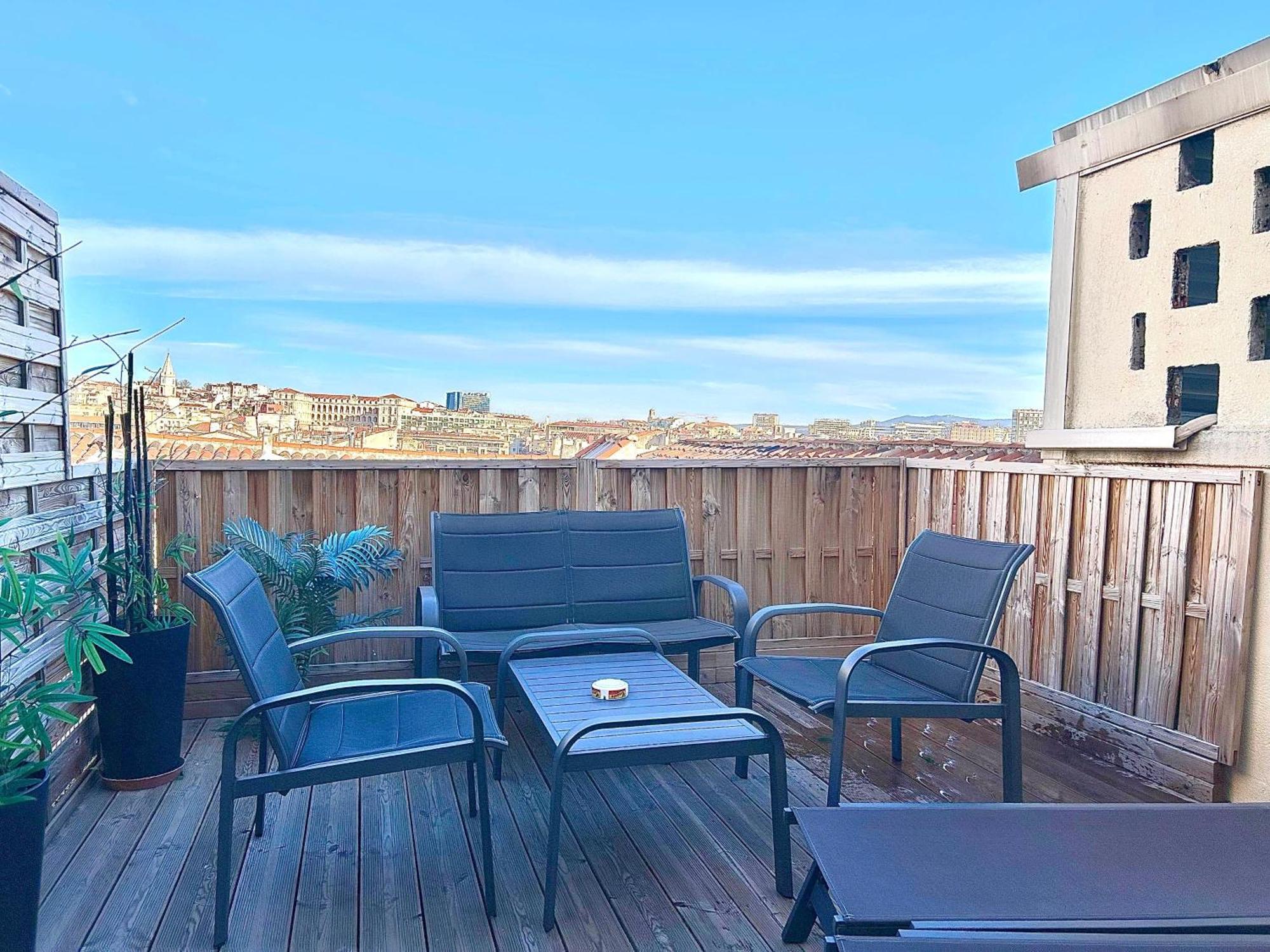 Honore - Rooftop Avec Vue - Appartement T3 Atypique Centre Ville Vieux Port Proche Opera 马赛 外观 照片